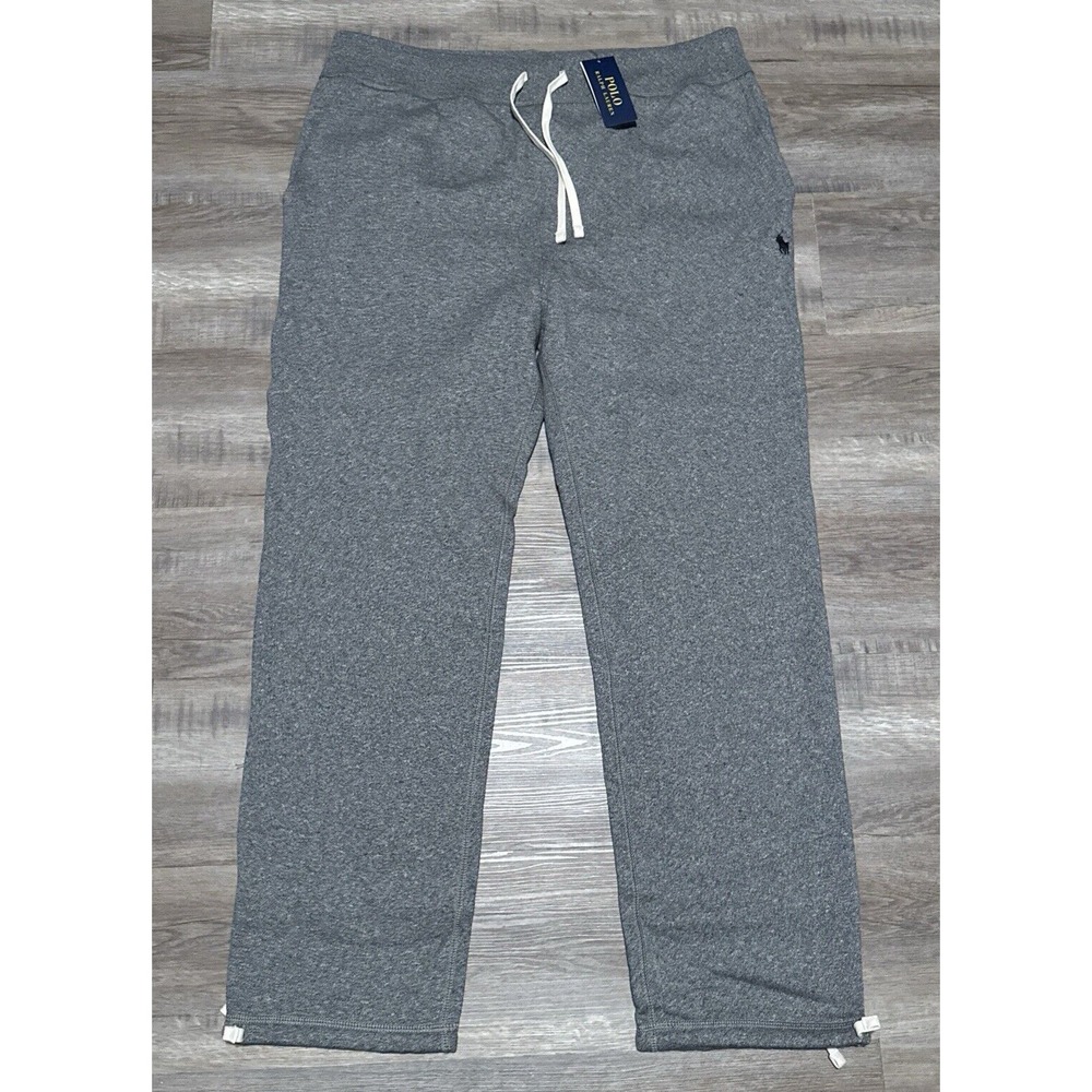 NEW Polo Ralph Lauren Men's Size 2XL Ash Gray Heather Fleece Sweatpants XXL